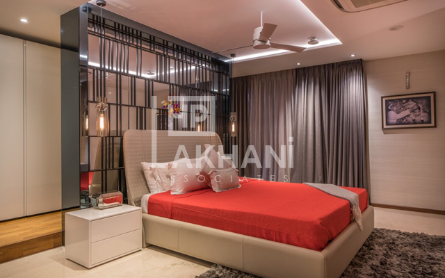 Luxury Bedroom Interior Designed by HP Lakhani Associates