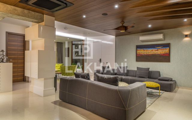 Best Living Hall Interior Design by HP Lakhani Associates
